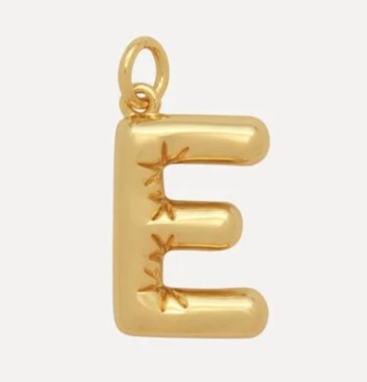 Balloon Letter E Gold