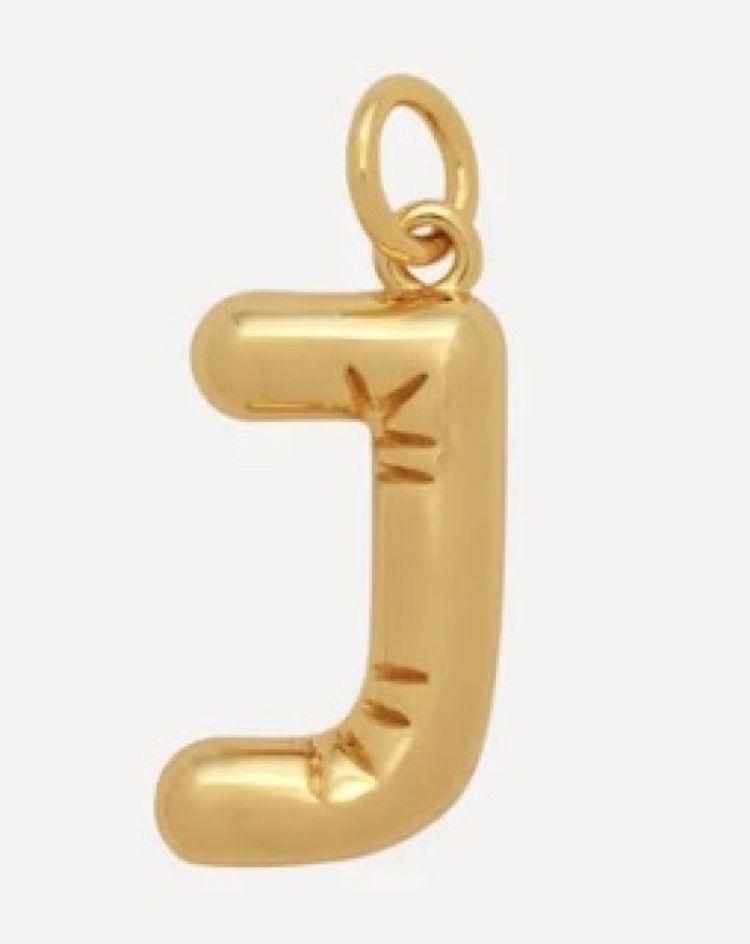 Balloon Letter J Gold