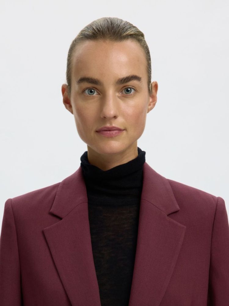 Slfrita LS relaxed blazer mel Twany port mela
