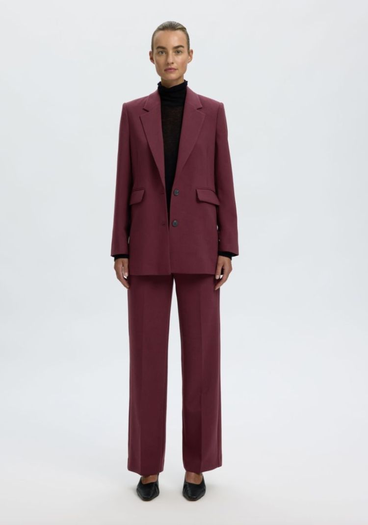 Slfrita LS relaxed blazer mel  Twany port mela