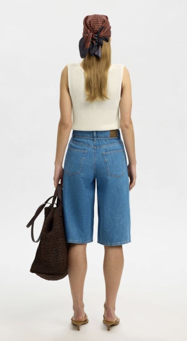 Slfmoon sus sl knit top Birch