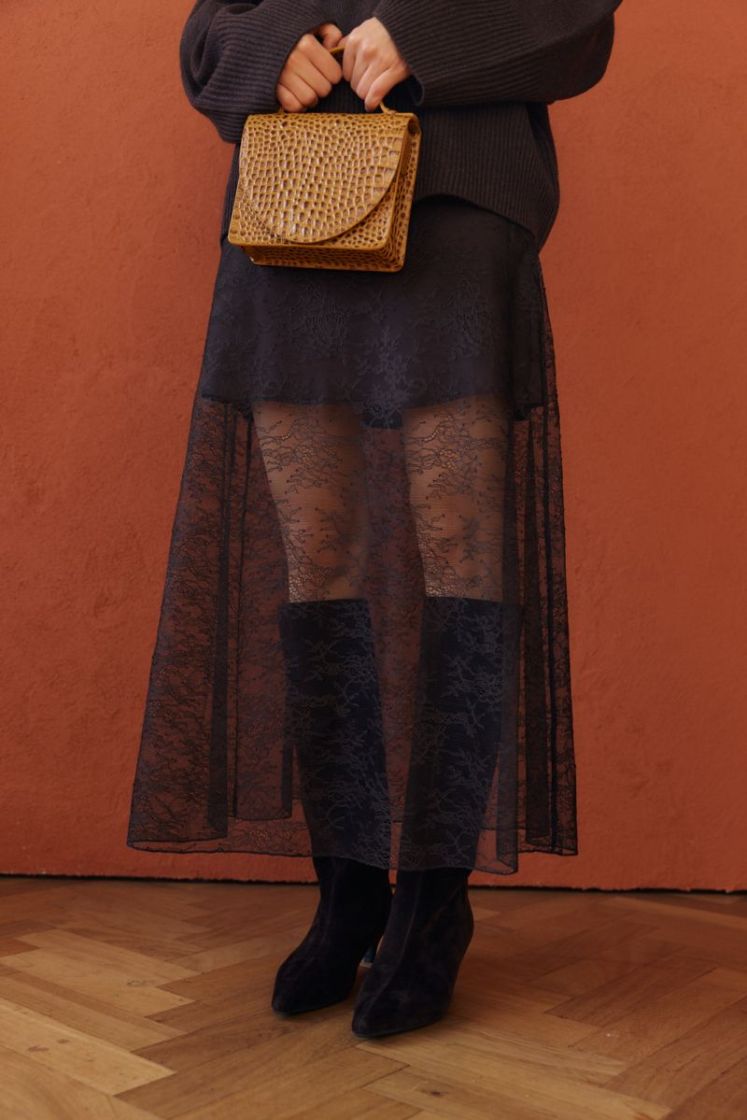 Micro Briefcase  Walnut Croco