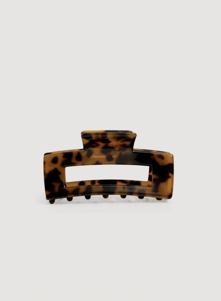 Haarspeld Rechthoekig M Dark tortue