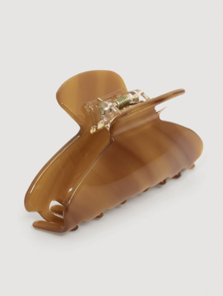 Haarspeld shell  amber