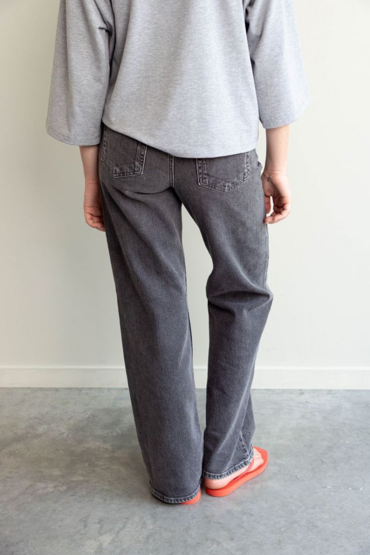 Slfwide kori jeans Medium Grey Den