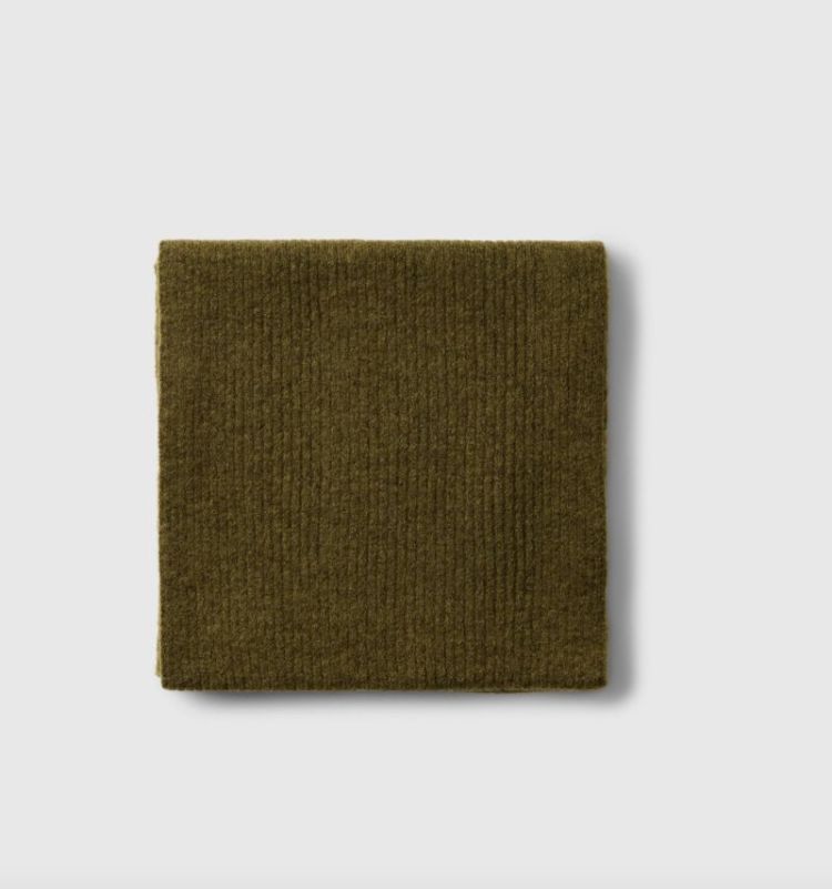 SLFLULU WOOLBLEND NARROW KNIT Fir green melan