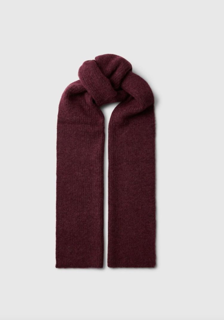 SLFLULU WOOLBLEND NARROW KNIT  Tawny port 
