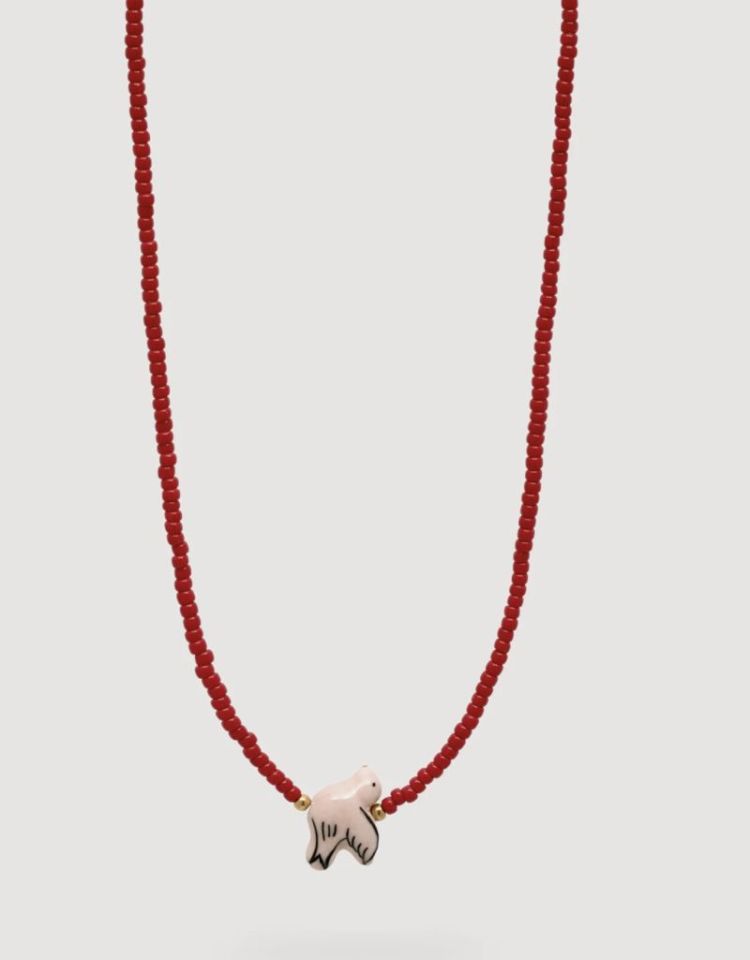 Aurora necklace Burgundy
