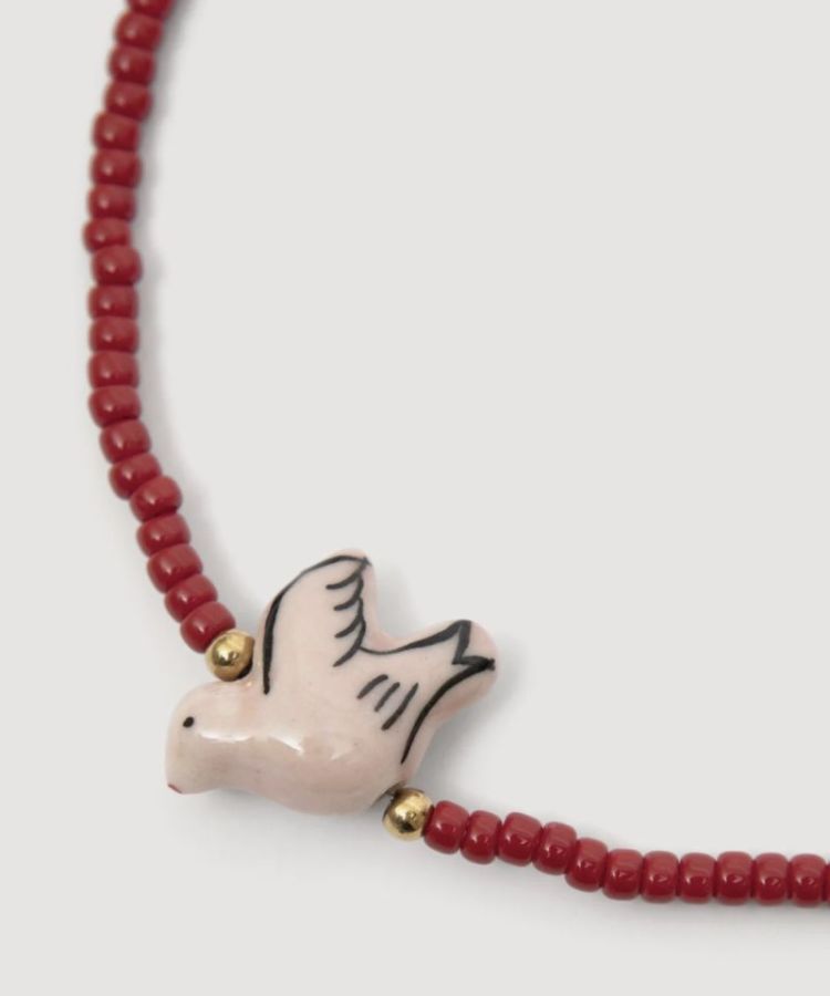 Aurora necklace Burgundy