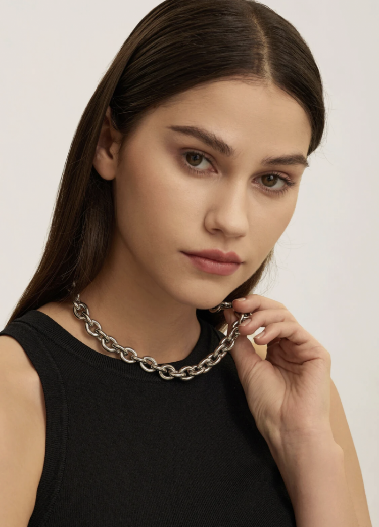 Ketting raya chunky chain silver