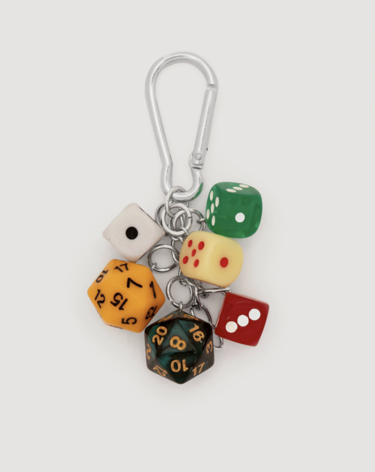 Bag Charm dobbelsteen Multi