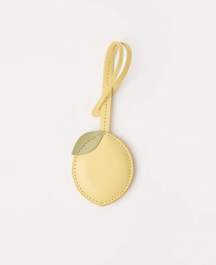 Lemon Bag Charm Butter yellow