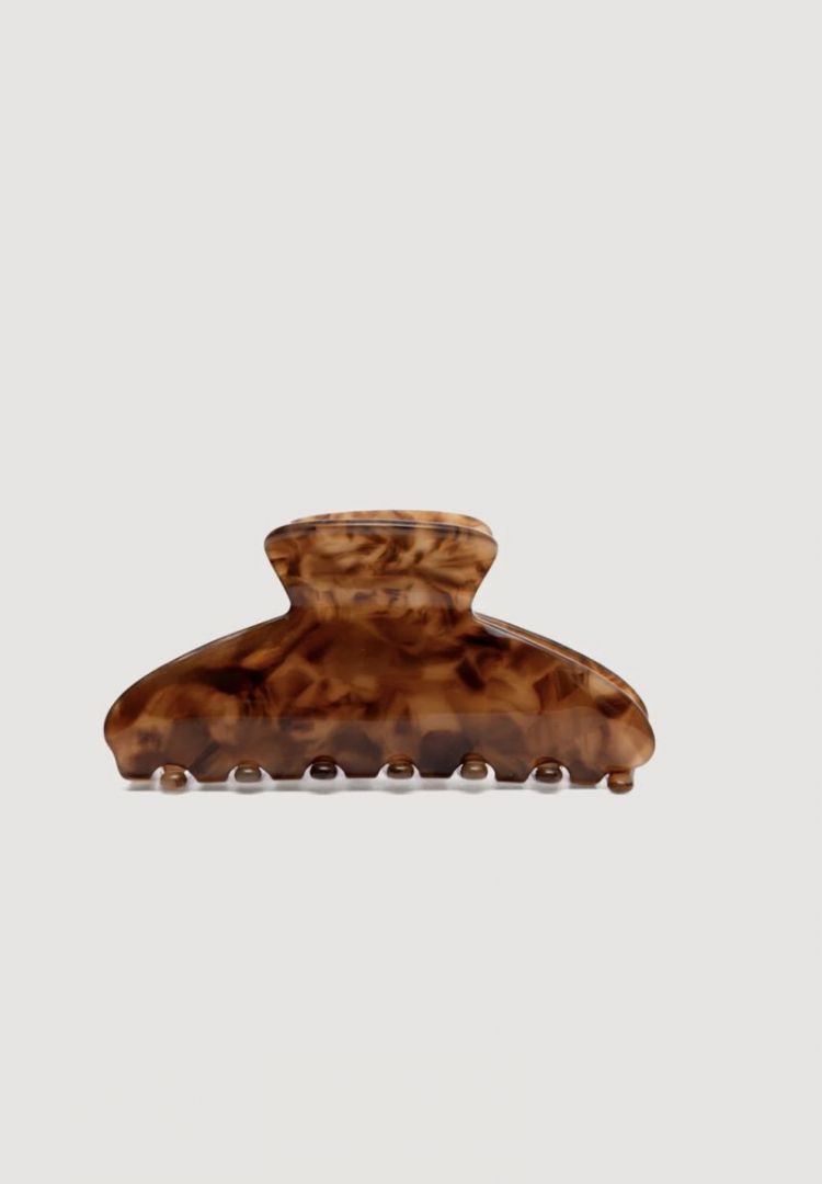 Resin haarspeld klem Burl wood