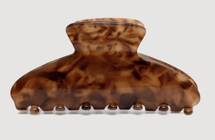 Resin haarspeld klem Burl wood