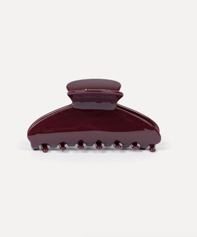 Resin haarspeld klem claw Burgundy