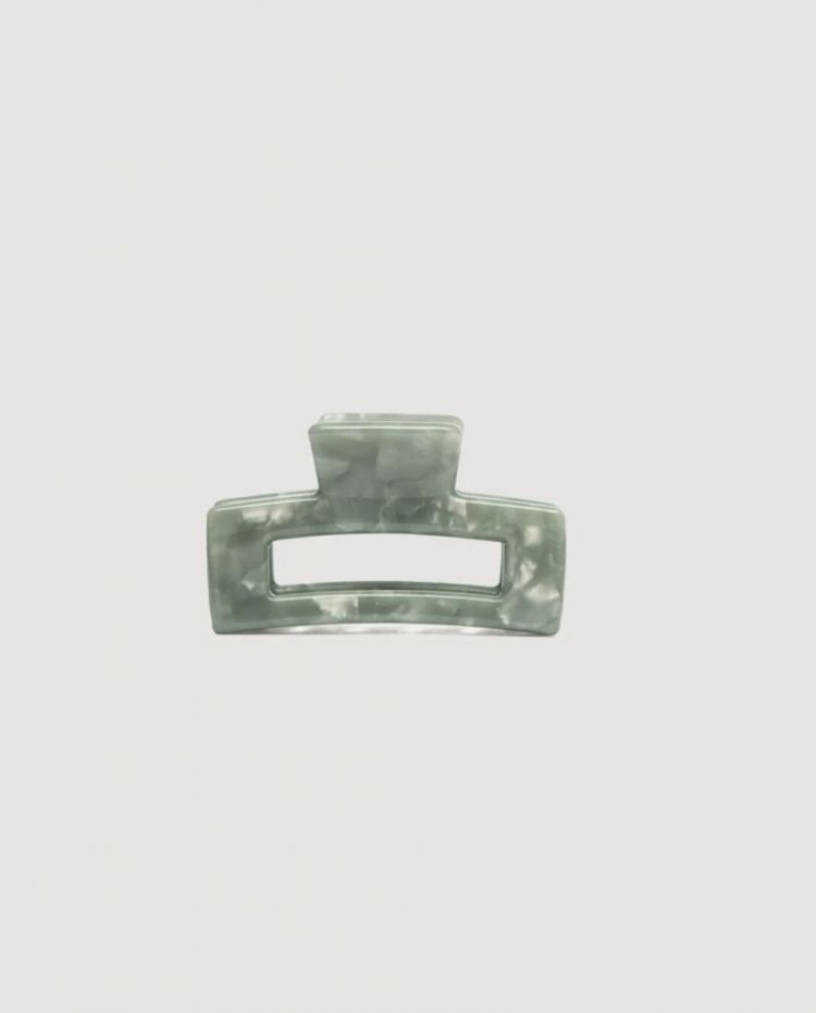 Resin Haarspeld rechthoekig Jade