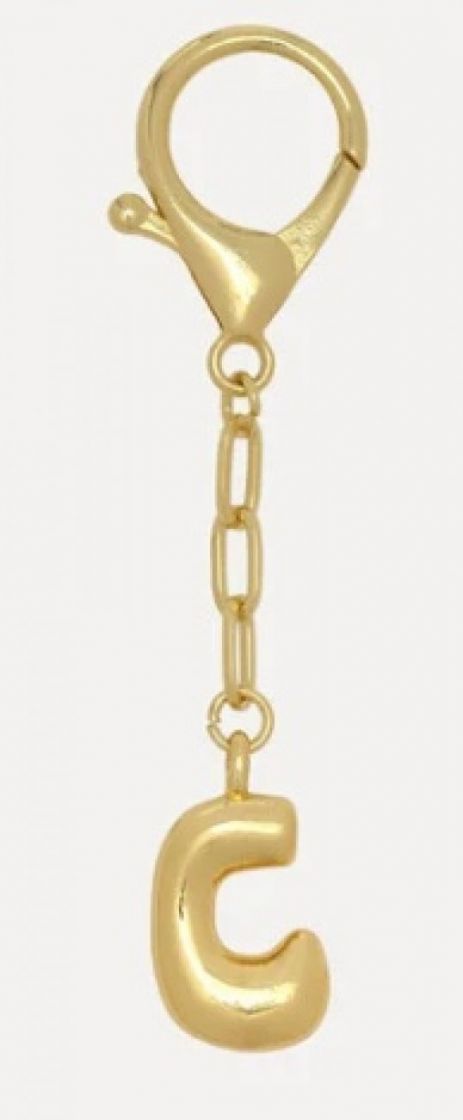 Sleutelhanger Balloon letter C Gold