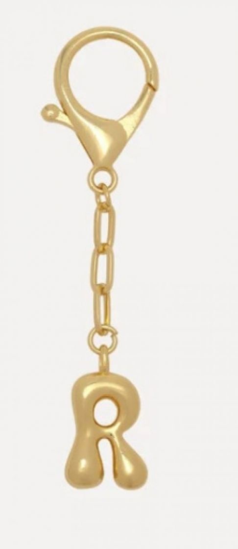 Sleutelhanger Balloon letter R Gold