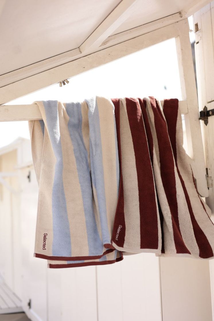 Slfgio towel  Birch STRIPES
