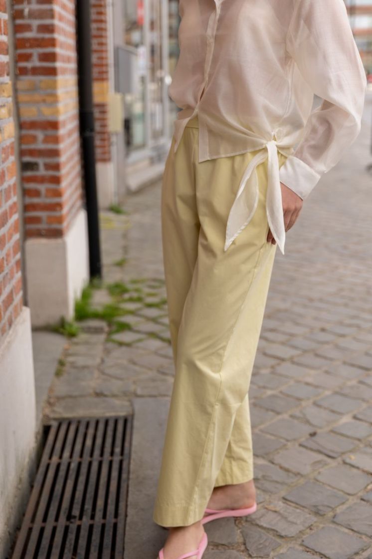 Slfiris relaxed LS tie detail  egret