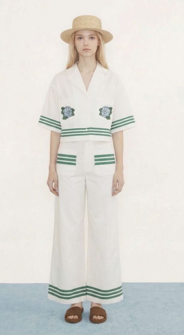 Roses short sleeve shirt off-white