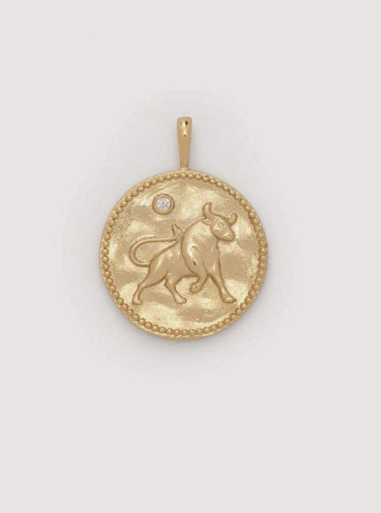 Hangertje zodiac stier gold