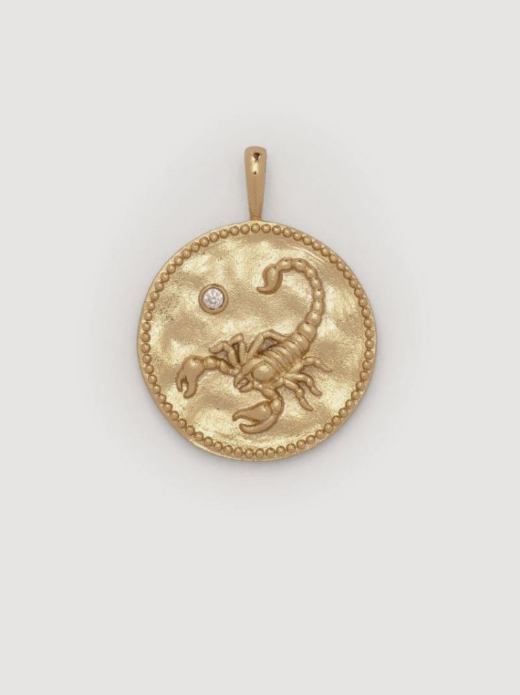 Hangertje zodiac schorpioen gold
