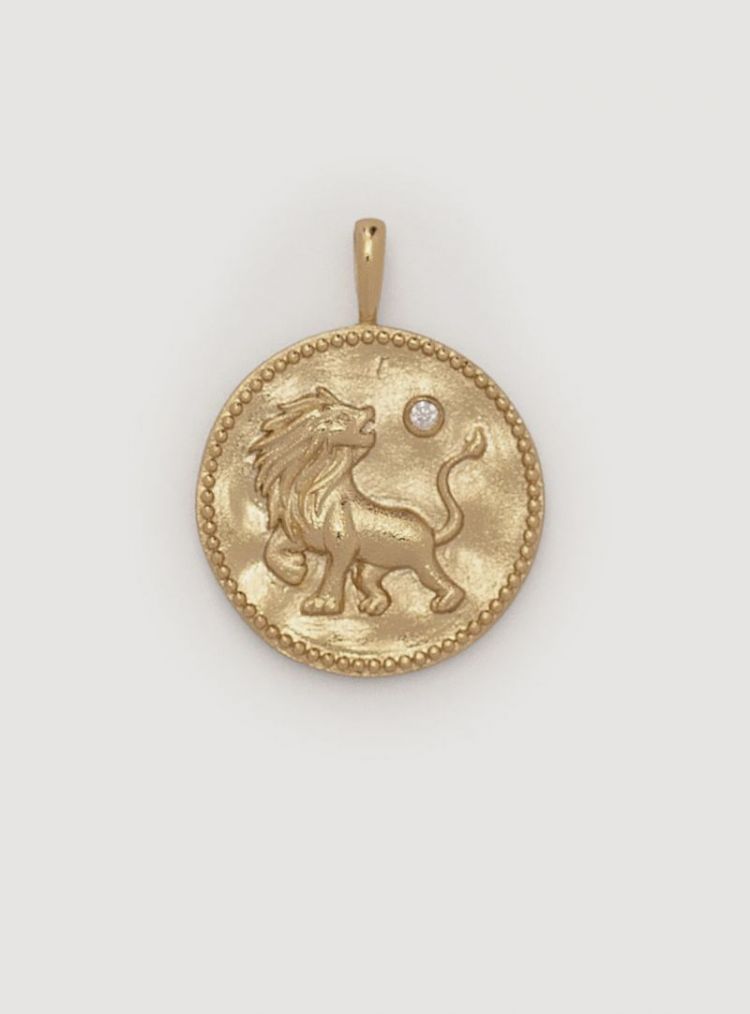 Hangertje zodiac leeuw Gold
