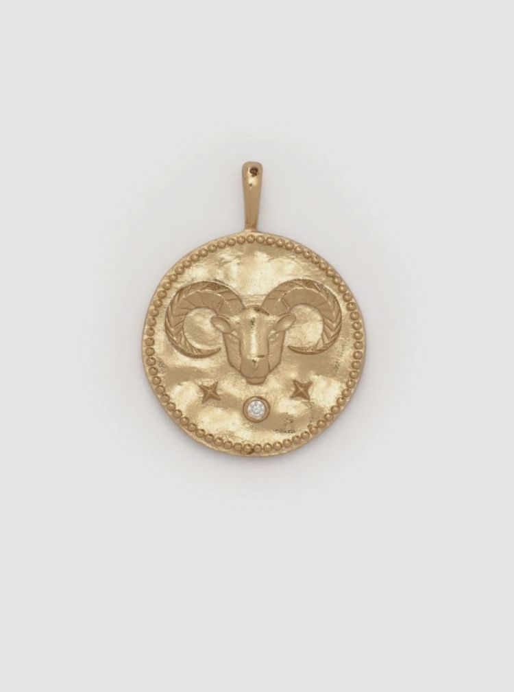 Hangertje zodiac ram Gold