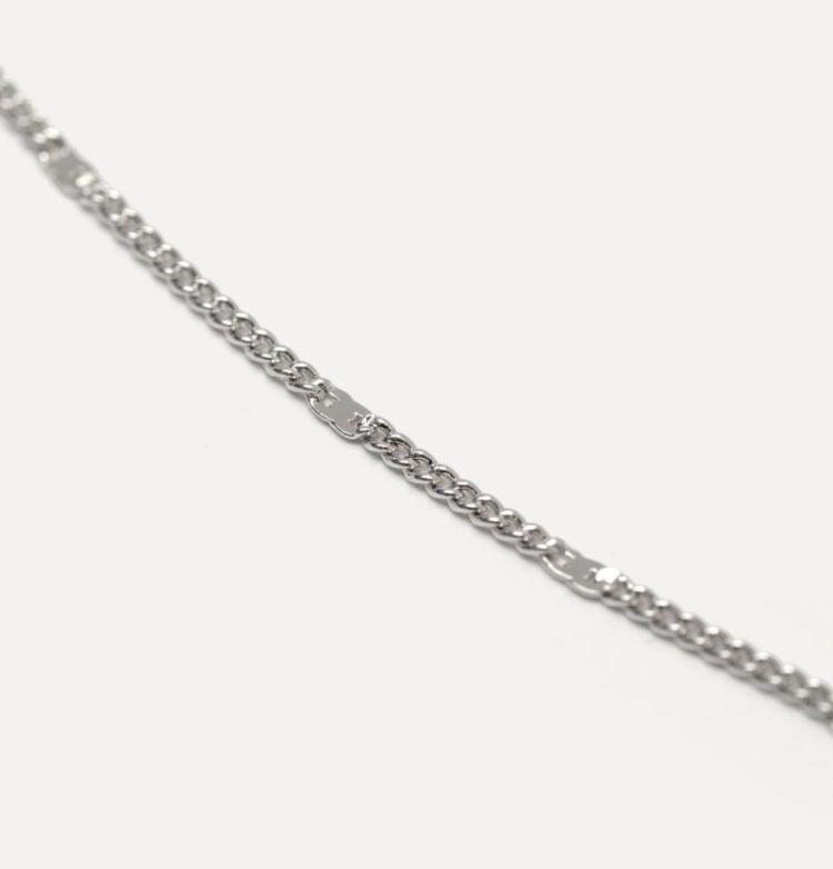 Charm necklace marine braids z silver