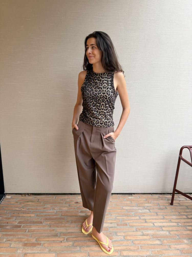 ZellaIW BArrel pant Coffee quartz