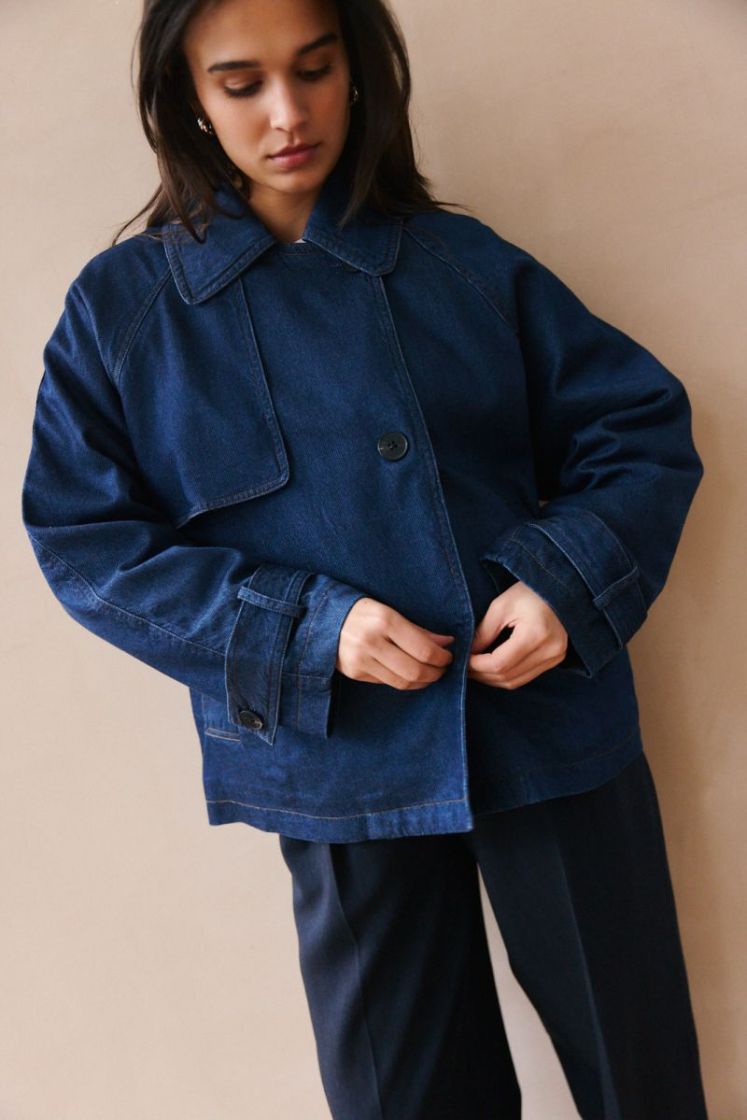 MableIW minona short coat Dark blue denim