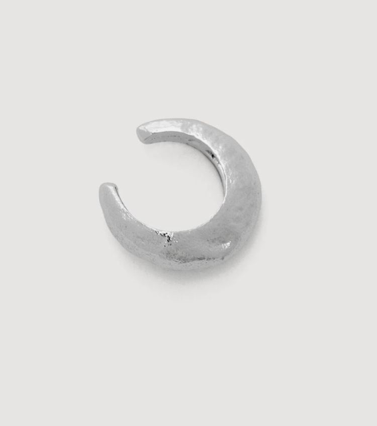 June hammered ear cuff single Silver