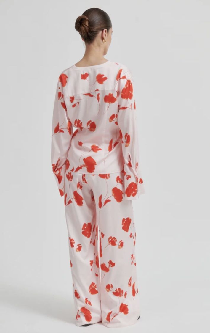 Sakura wrap blouse Pale Lilac