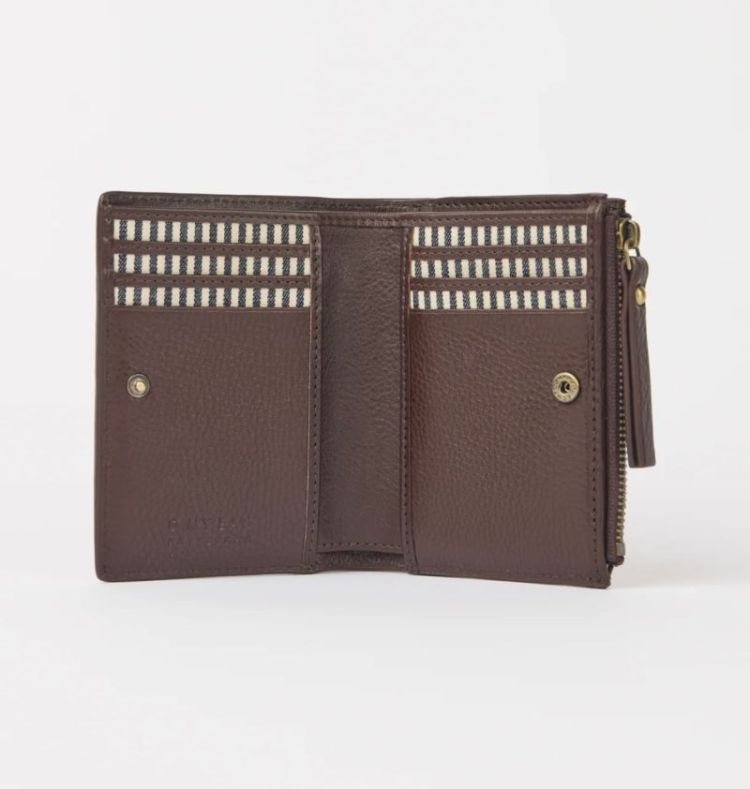 Jamie Wallet Woven Chocolate