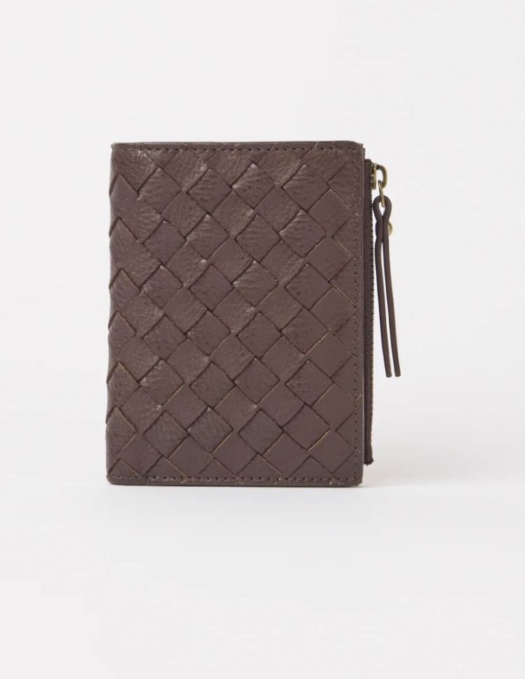 Jamie Wallet Woven Chocolate