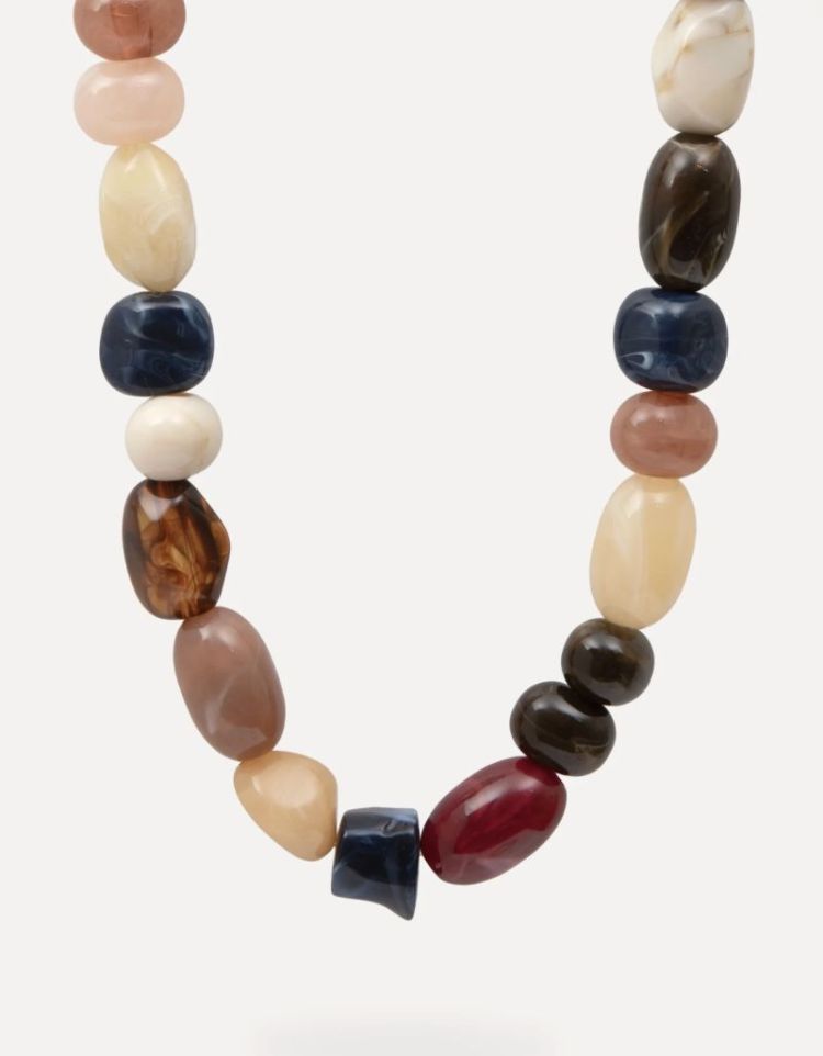 Angele Necklace resin stones Multi
