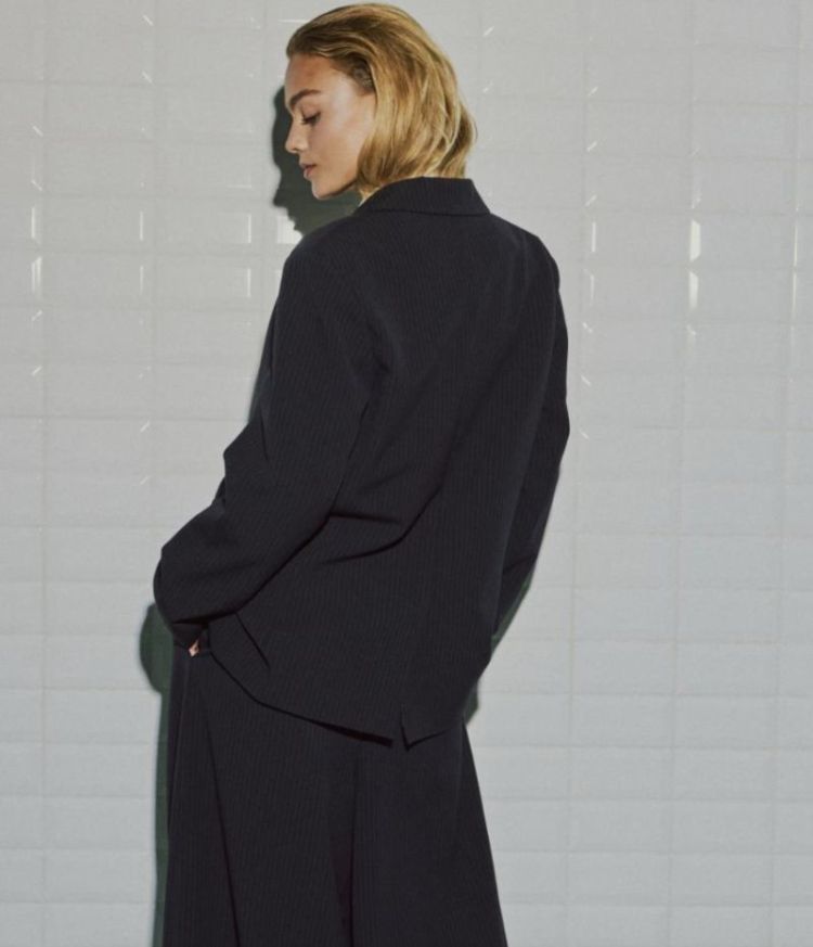 Wbllily tailored blazer  navy pinstripe 