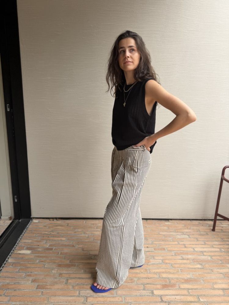 Garboiw pants Vanilla black s