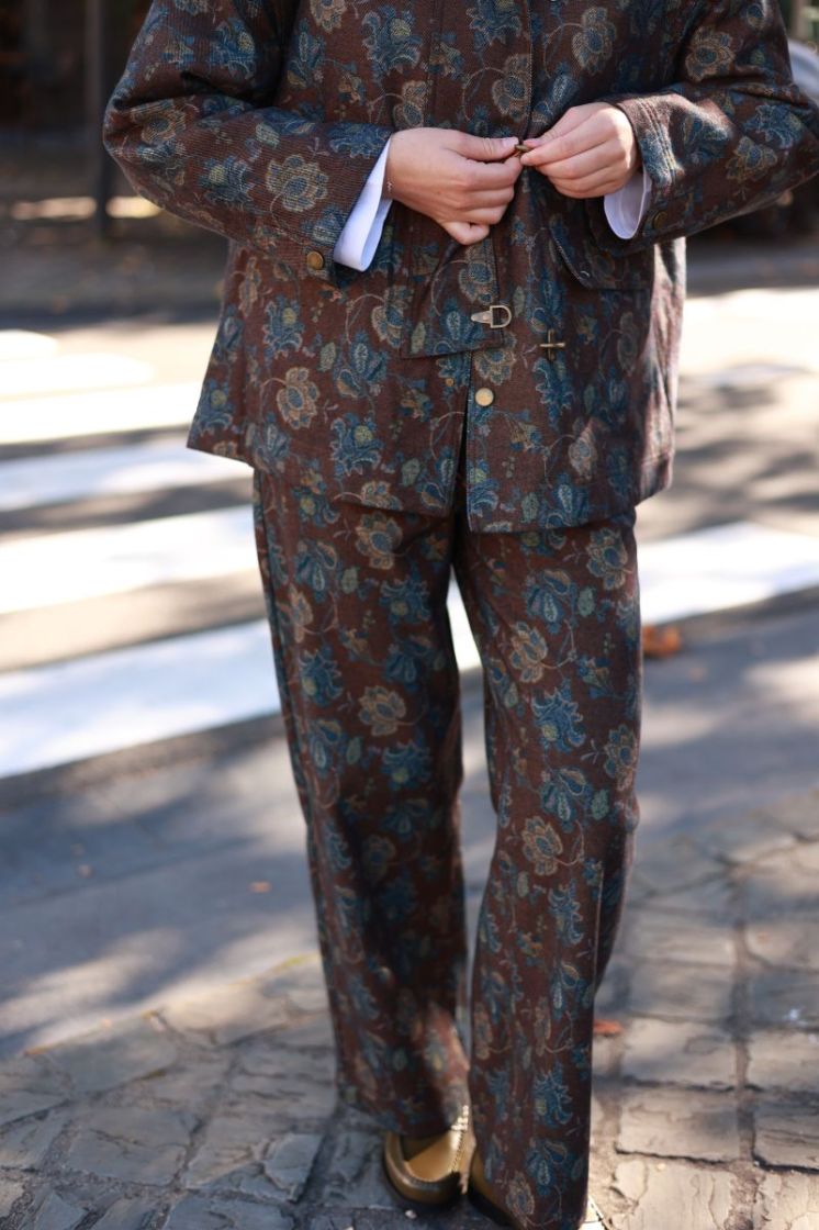 Pantalon motif Brown
