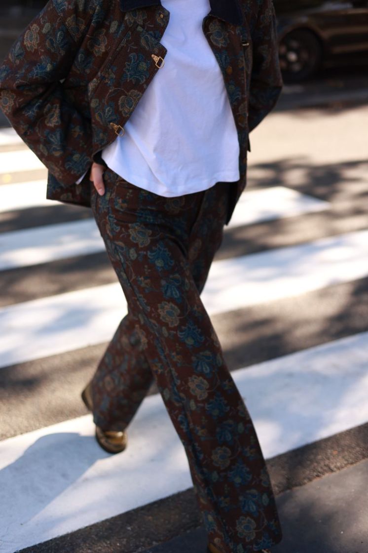 Pantalon motif Brown