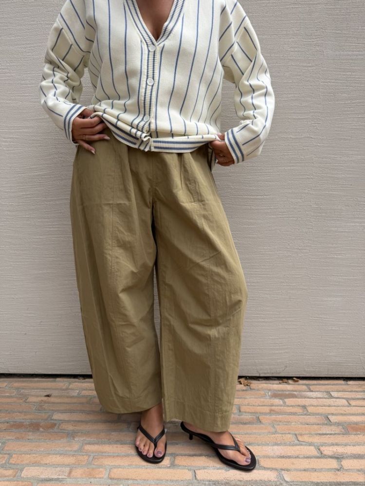 Pantalon ballon ceinture  Beige