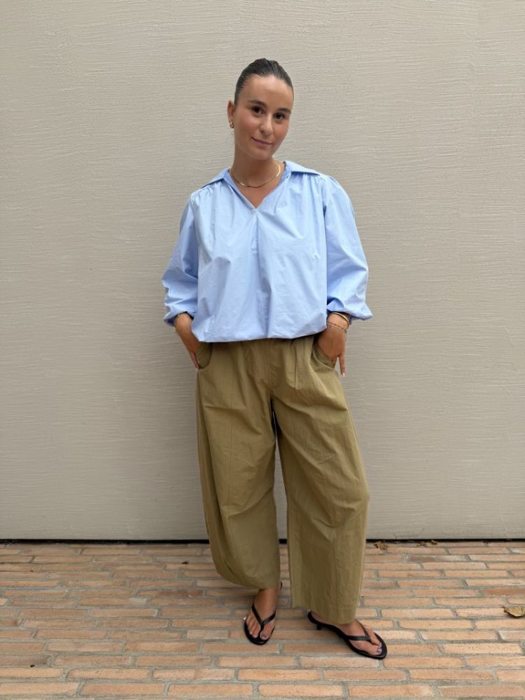 Pantalon ballon ceinture  Beige