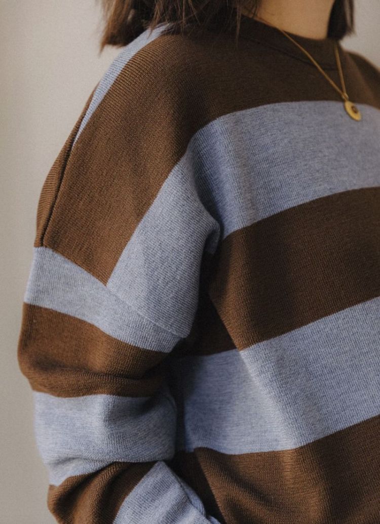 Chloé knit  Camel / blue st