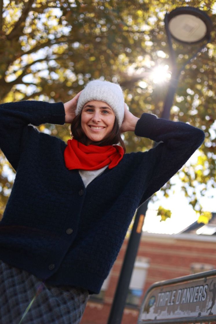 Triangle scarf  Red