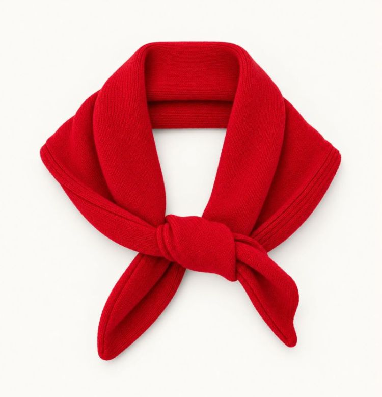 Triangle scarf  Red