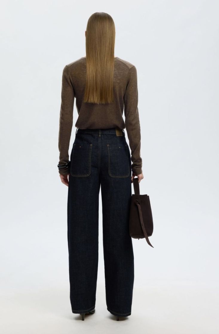 Slwvendy ls knit wool o-neck Delicioso