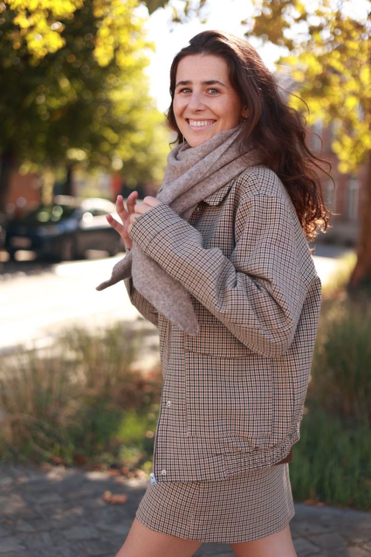 Slwelara relaxed bomber jacket Checks