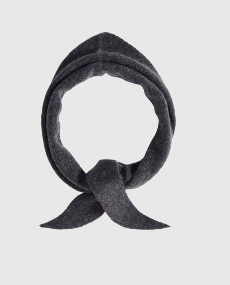 Slwmaria narrow cashmere scarf Dark grey melan