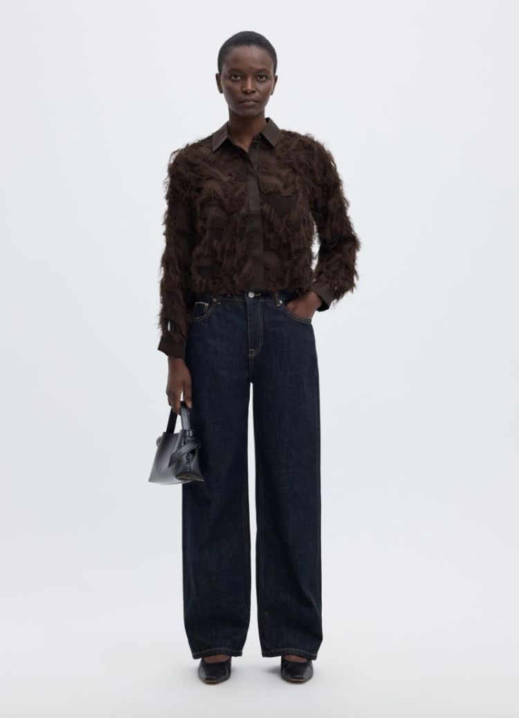 Slwmyline ls fluffy cropped sh Delicioso